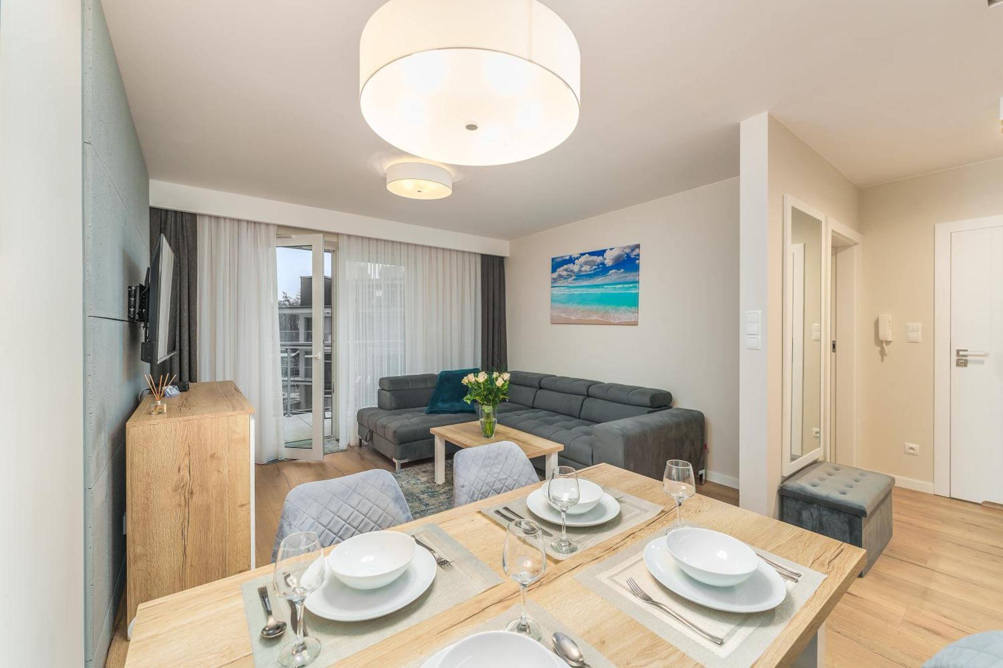 Apartament Szafir W Budynku Basenowym Morska Klifowa Rewal Exteriör bild